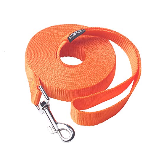 Dog Puppy Obedience Recall Training Agility Lead (Orange / 15 Feet)