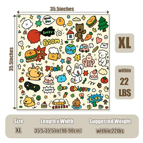35.5" Cat Grooming Wrap Cat Wrap for Cutting Nails L (XL-35.5inch (within 22lbs) / #A1)