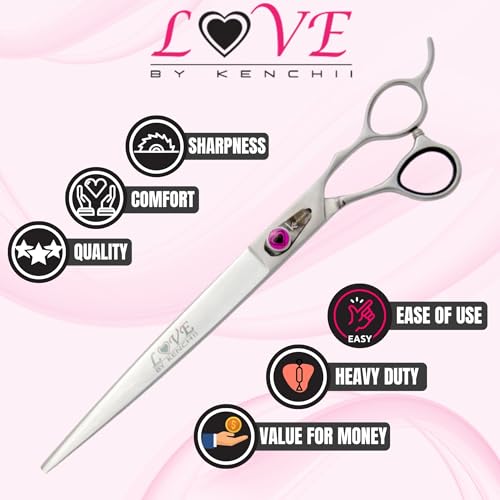 Love Dog Grooming Shears (9.0" Straight)