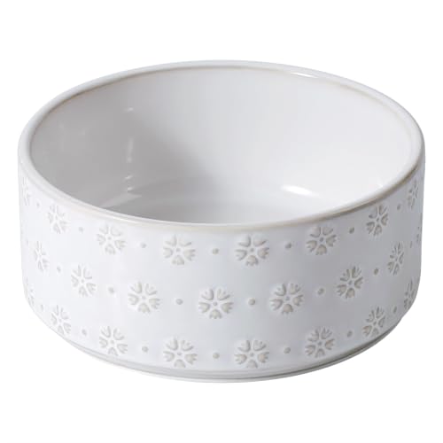 Dog Bowls Ceramic (1 Bowl-Arctic White / 5CUPS)