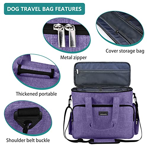 Dog Travel Bag (Purple / Large)