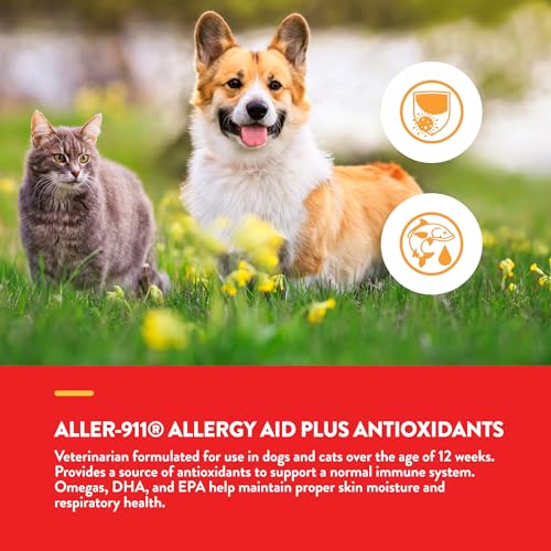 Aller 911 Advanced Allergy Aid for Dogs & Cats (60 Chewable Tablets / No Color)