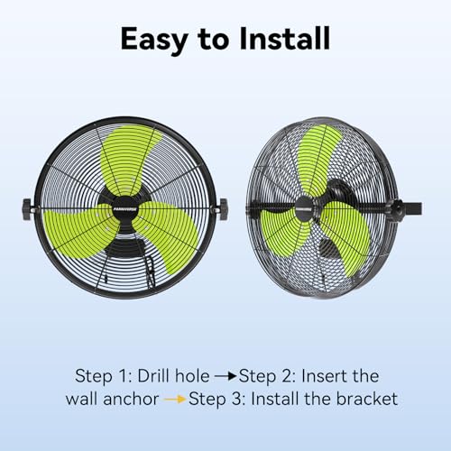 14 Inch Wall Fan Pro Series (Green / 14 Inch)