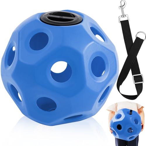 15.75" Extra Large Slow Feed Hay Ball for Horses (Blue)