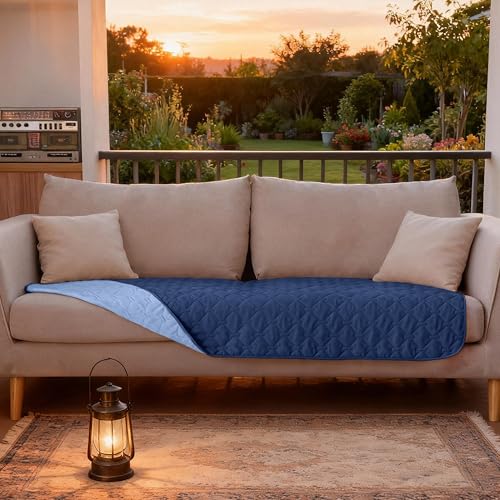 Waterproof Blanket (30x70 Inch (Pack of 1) / Dark Navy/Light Navy)