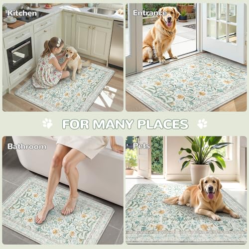 Washable Reusable Pee Pads for Dogs (Blue-02 / 3FT x 4FT (Pack of 2))