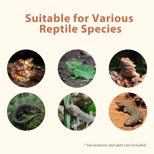 20 Gallon PVC Reptile Enclosure (24"W x 18"D x 12"H)