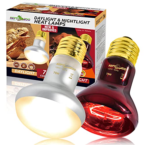 75W Reptile Heat Lamp Bulb (Day & Night Heat Lamp)