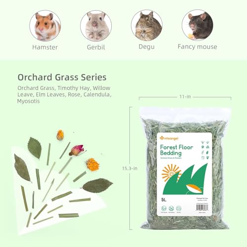 Natural & Soft Hamster Bedding Mate (Orchard Grass & Flower)