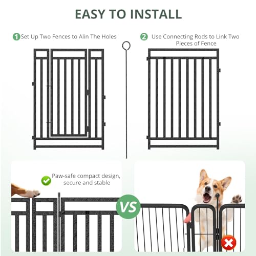 Thickened Outdoor Dog Fence (32" Height / 48 Panels)
