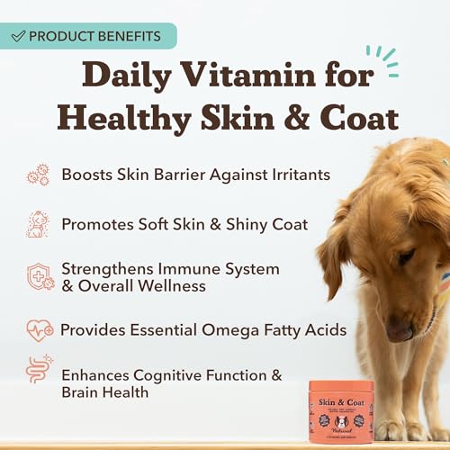 Skin & Coat Supplement for Dogs (90 Count)