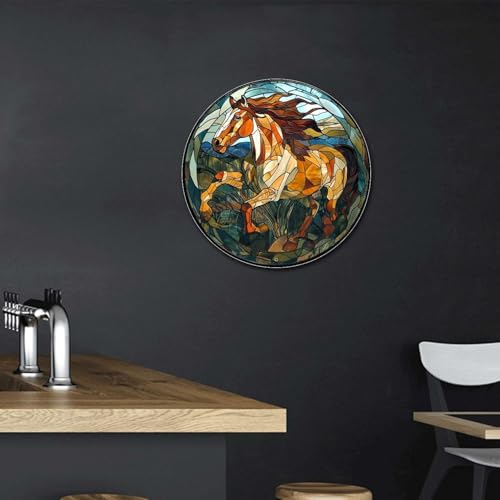 Metal Tin Sign (12×12 Inches / American Mustang-2)