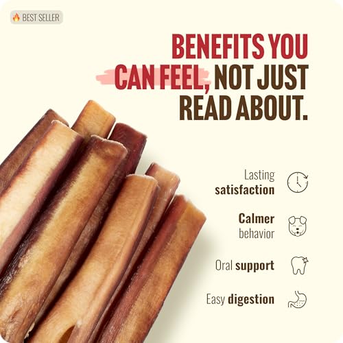 Odor Free Thin Bully Sticks (6" Thin - 10 Count)