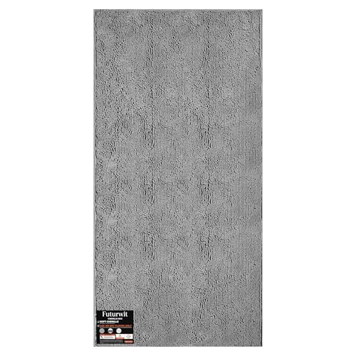 Dog Door Mat for Muddy Paws (72"x36" / Light Grey)