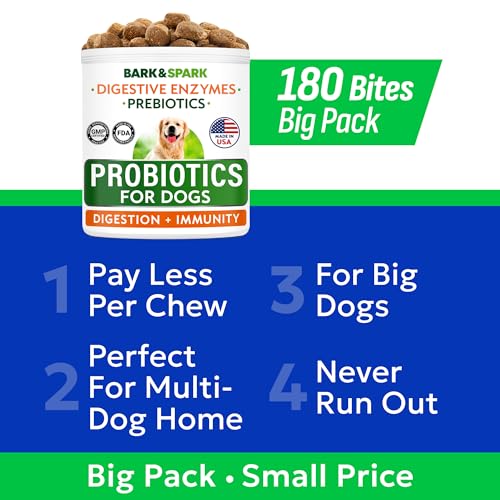 Probiotics for Dogs (Probiotic Chews / 180Ct Bacon)