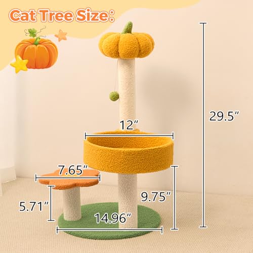Cat Tree Post (29.5" / Pumpkin)