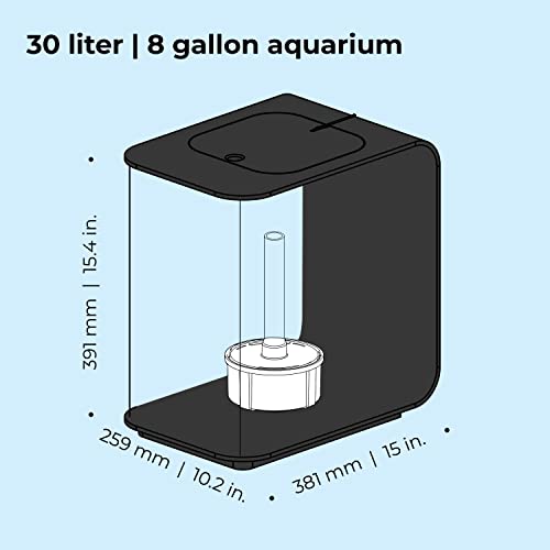 Flow 30 Acrylic 8 (8 Gallon / Black with LED Lighting)