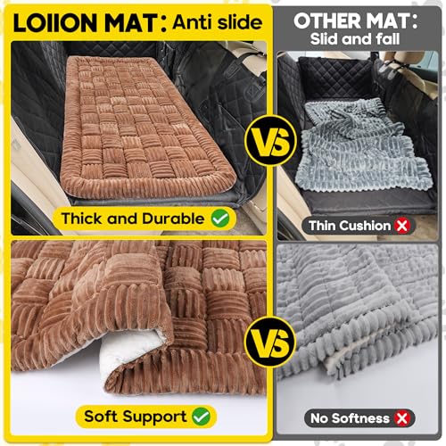 Dog Car Bed Mat Non (Brown / For Truck//Large SUVs（56"x28.7"))