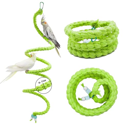 Spiral Rope Perch & Swing (78.7 inches / Green)