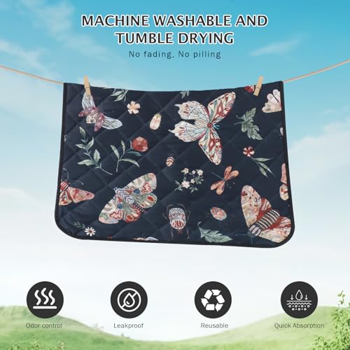 Washable Pee Pads for Dogs (Black / 48x48 inch - 1pc)