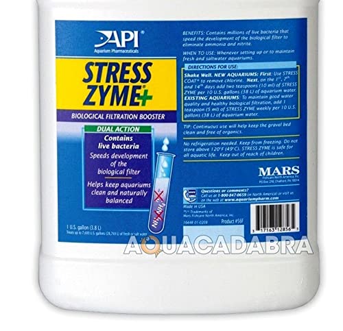 Stress Zyme Freshwater and Saltwater Aquarium Cleaning Solution 1 (1 gal)