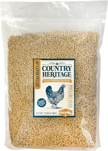 Country Heritage 10LB Hen Egg Layer Pellet Chicken Feed (Pellets / 10 Pound (Pack of 1))