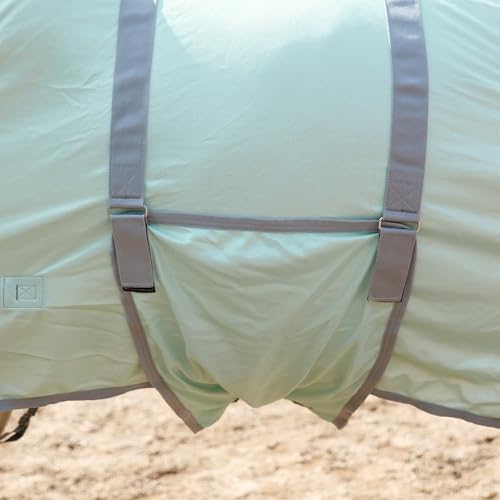 Horse Fly Sheet with Removable Neck Cover & Belly Wrap (Green / 72)