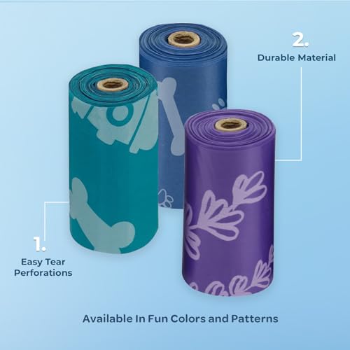 Poop Bags for Dogs (Assorted Colors 2 / 240 Bags)