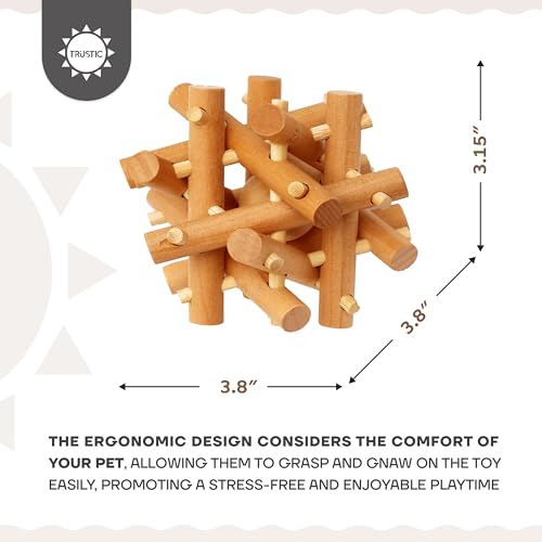 Wooden Chewing Toy for Small Animals (Colorless)