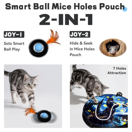 Interactive Cat Toy for Indoor Cats (Starry Night)