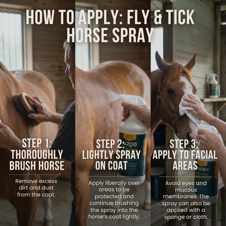 Plant Based Fly and Tick Horse Spray (32 Fl Oz)