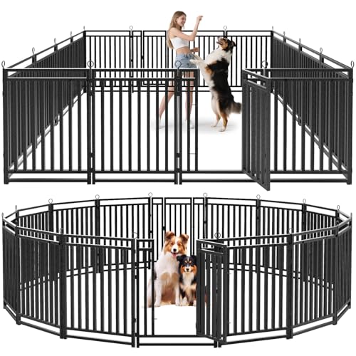 Thickened Outdoor Dog Fence (40" Height / 16 Panels)