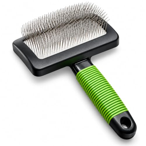 Dog Slicker Brush (Green)