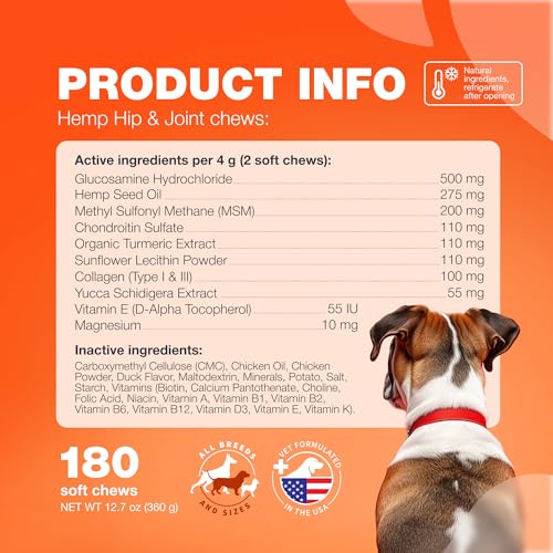 Hip & Joint Chews for Dogs (180 count / Hip & Joint Chews)