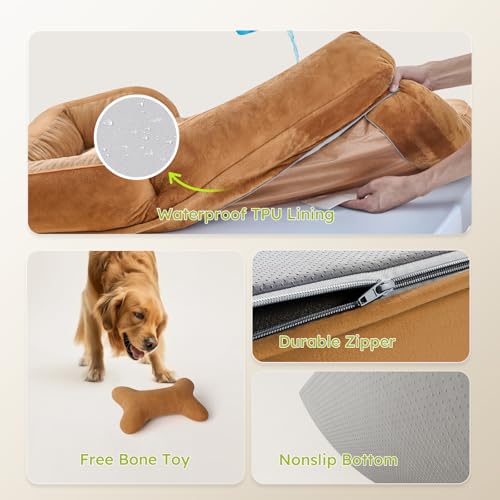 Extra Large Dog Bed (Brown / X-Large(42"L x 30"W x 9.5"Th))