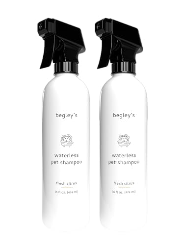 Begley’s No Rinse Waterless Pet Shampoo (16 Fl Oz (Pack of 2) / Citrus)