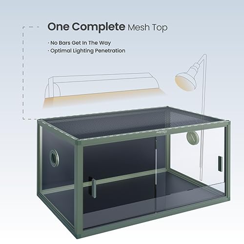 50 Gallon Reptile Enclosure (Earthy Green / 50 Gallon)