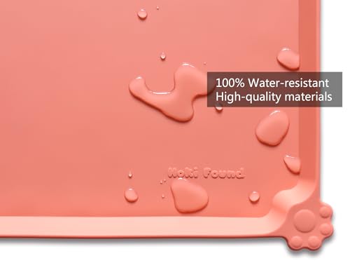 X Large Silicone Pet Feeding Mats (28" x 20" / Burnt Coral)