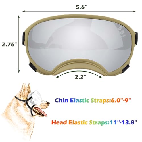 Medium Dog Sunglasses with Adjustable Strap UV Protection