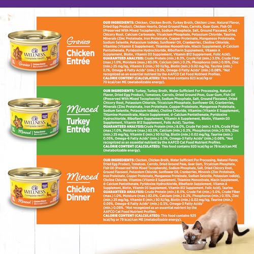 Complete Health Gravy and Minced Variety Pack Adult Canned Wet Cat Food (3 Ounce (Pack of 24))
