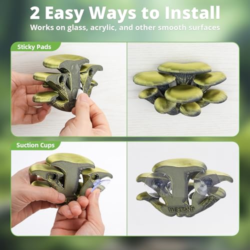 Mushroom Decor for Reptile Tank (Cluster Cap / Cocoa)