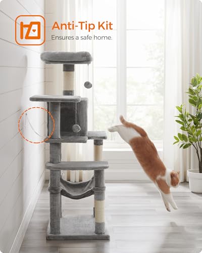 Cat Tree 54.2 (54.2 Inches / Light Gray)