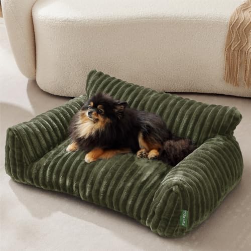 Cute Couch Bed for Pets (30.0"L x 20.0"W x 10.0"Th / Green)