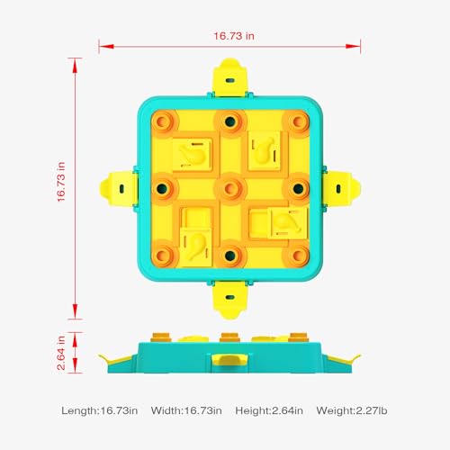 Dog Puzzle Toy Mental Stimulation (Level 3 in 1-Advanced-Blue Board)