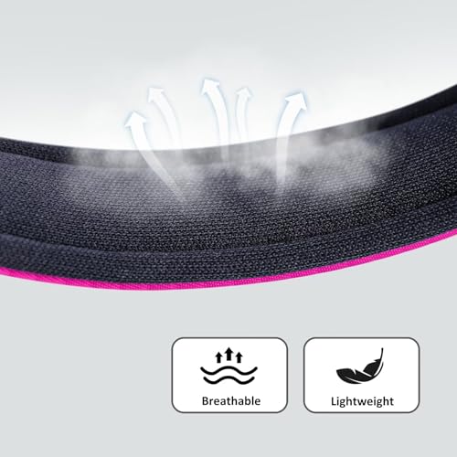 Soft Padded Dog Collars for Medium Dogs (Rose Purple / L: Fit 13-17" Neck)