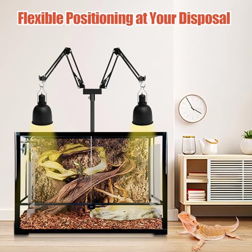 Dual Arm Reptile Lamp Stand