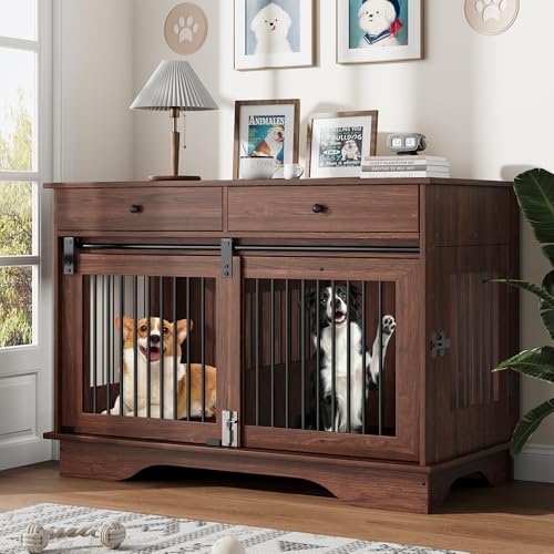 Dog Furniture Crate (Brown)