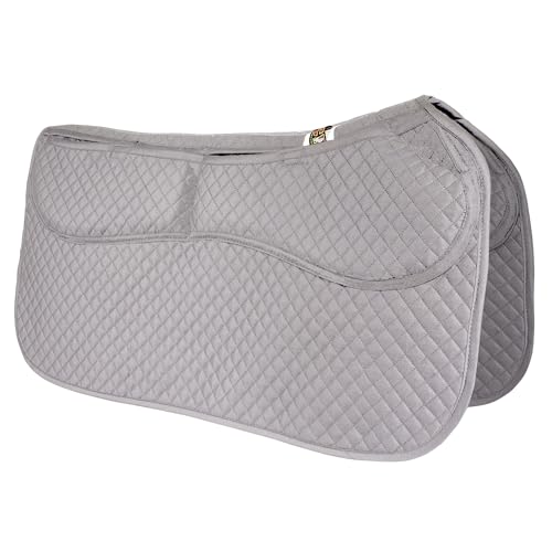 Thermoregulating Western Saddle Pad (Gray)