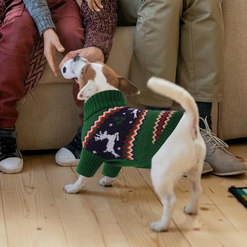 Small Dog Christmas Sweater for Medium Dogs Girl (Medium / Christmas Deer)