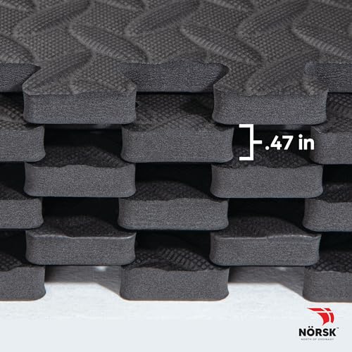 Diamond Plate EVA Foam Gym Floor Tiles (Grey / 30 Tiles - 120 Sq. Ft.)